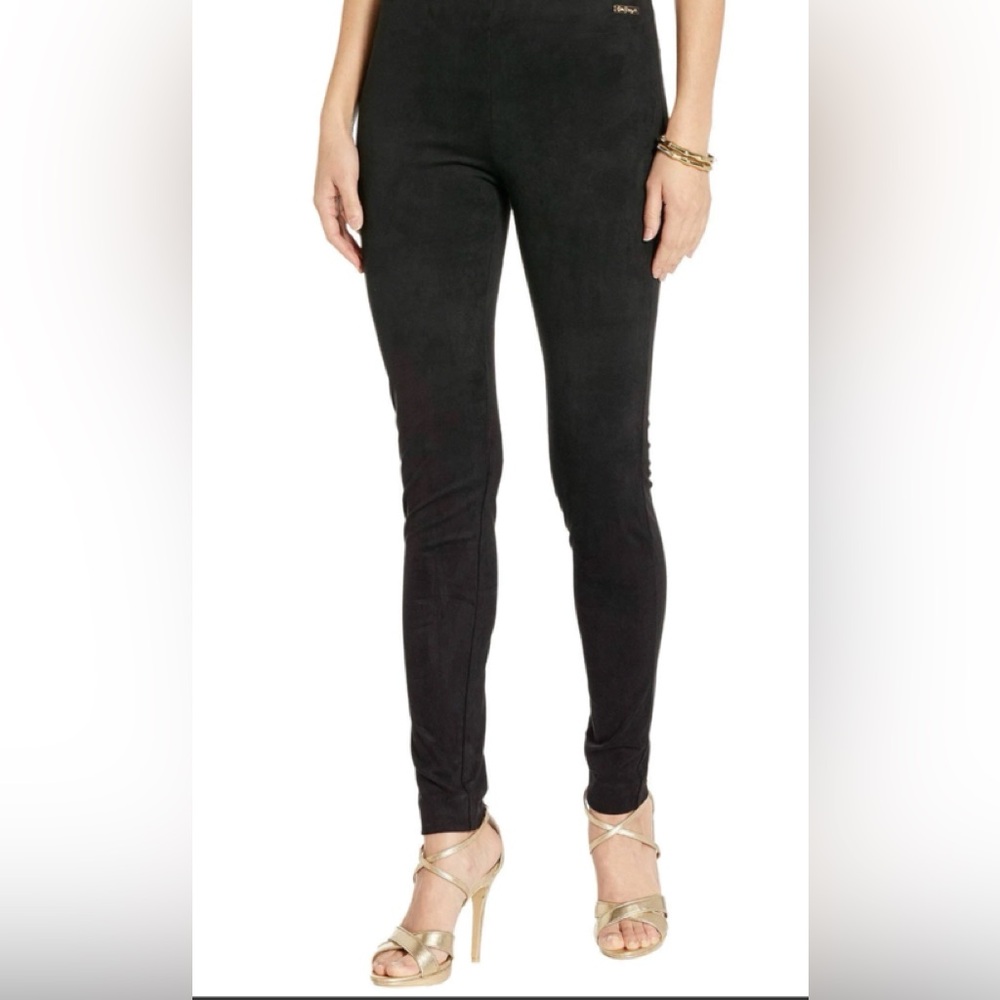 Lilly Pulitzer Stretch Skinny Velour Leggings Black Onyx